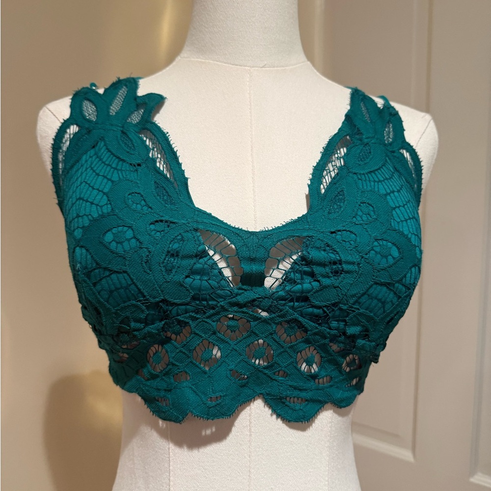 Miami Deep Teal Lace Bralette